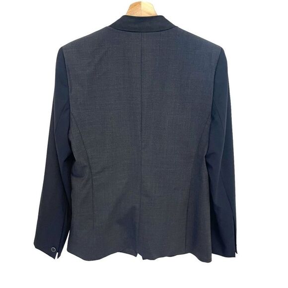 Elie Tahari Leather and Wool Blazer - Picture 4 of 7